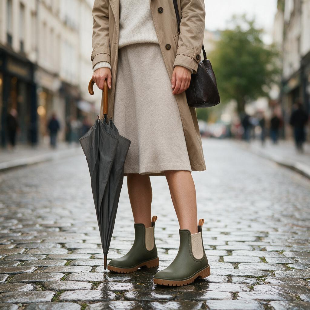 š§ļø Rain Boots | Matte Finish | Rainy Days | Mom | Olive-Chelsea