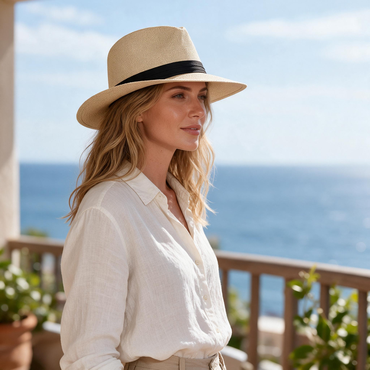 ☀️ Panama Hat | Woven Straw | Summer Chic | Her Gift