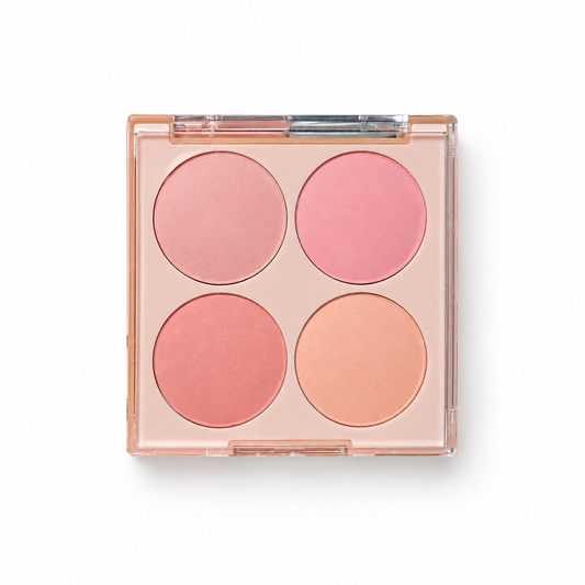🌷 Beauty-Lovers | Four-Tone Powder Blush Palette | Soft Summer Radiance