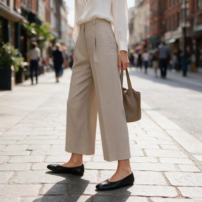 🩰 Ballet Flats | Leather-Look Office Wear | Giftable Square-Toe Style
