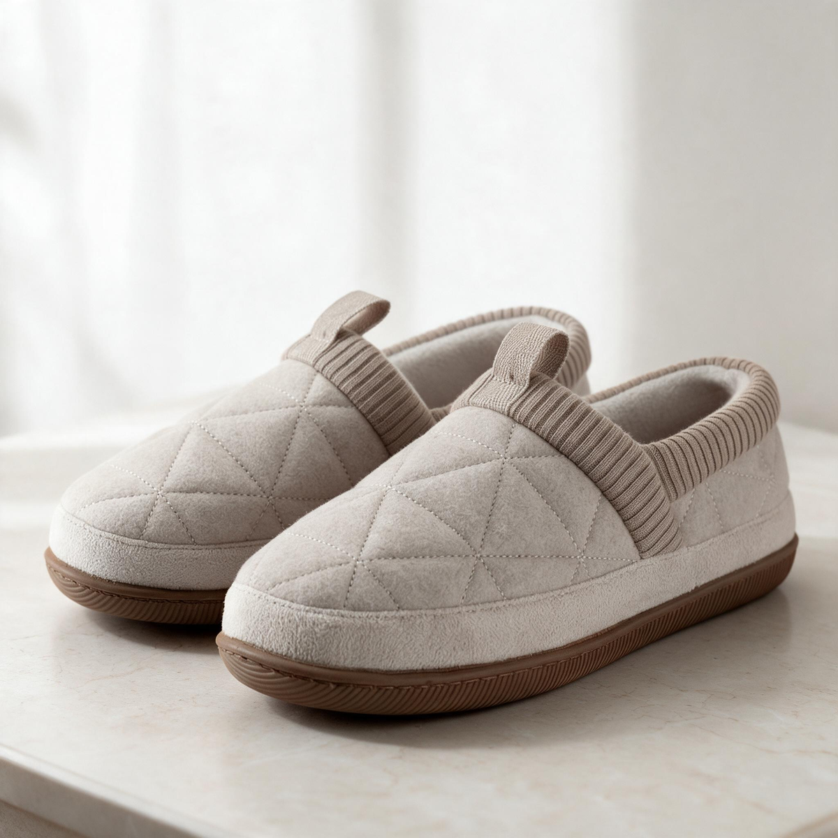 🧸 Slippers | Quilted Plush Comfort | Cozy Gift for Her