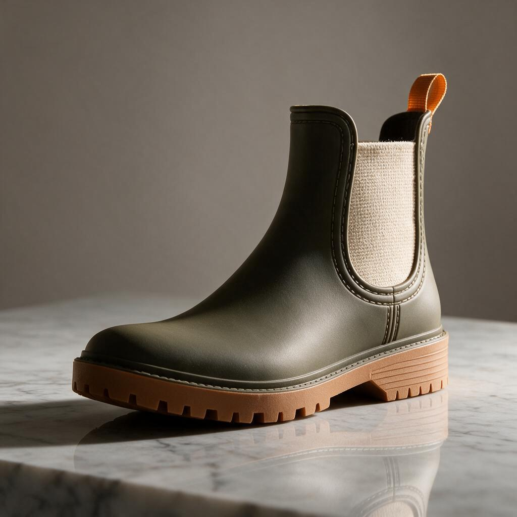 🌧️ Rain Boots | Matte Finish | Rainy Days | Mom | Olive-Chelsea