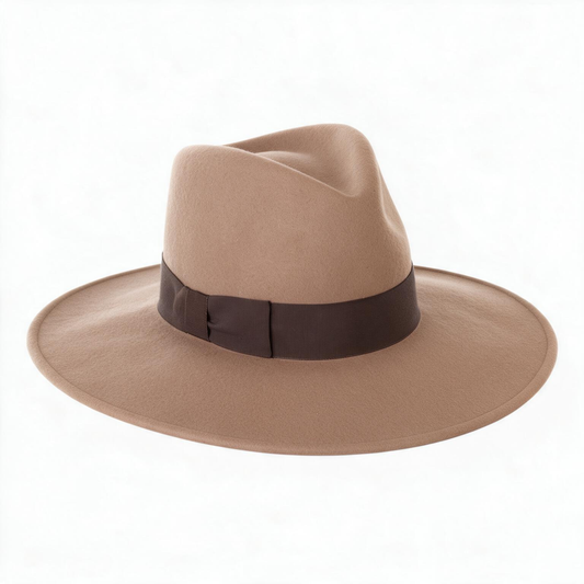 🤎 Fedora | Wool Felt | Travel | Women | Classic Wide-Brim Elegance