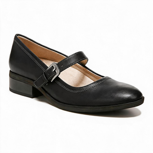 🎀 Mary Janes | Leather-Look Office Style | Classic Buckle Elegance