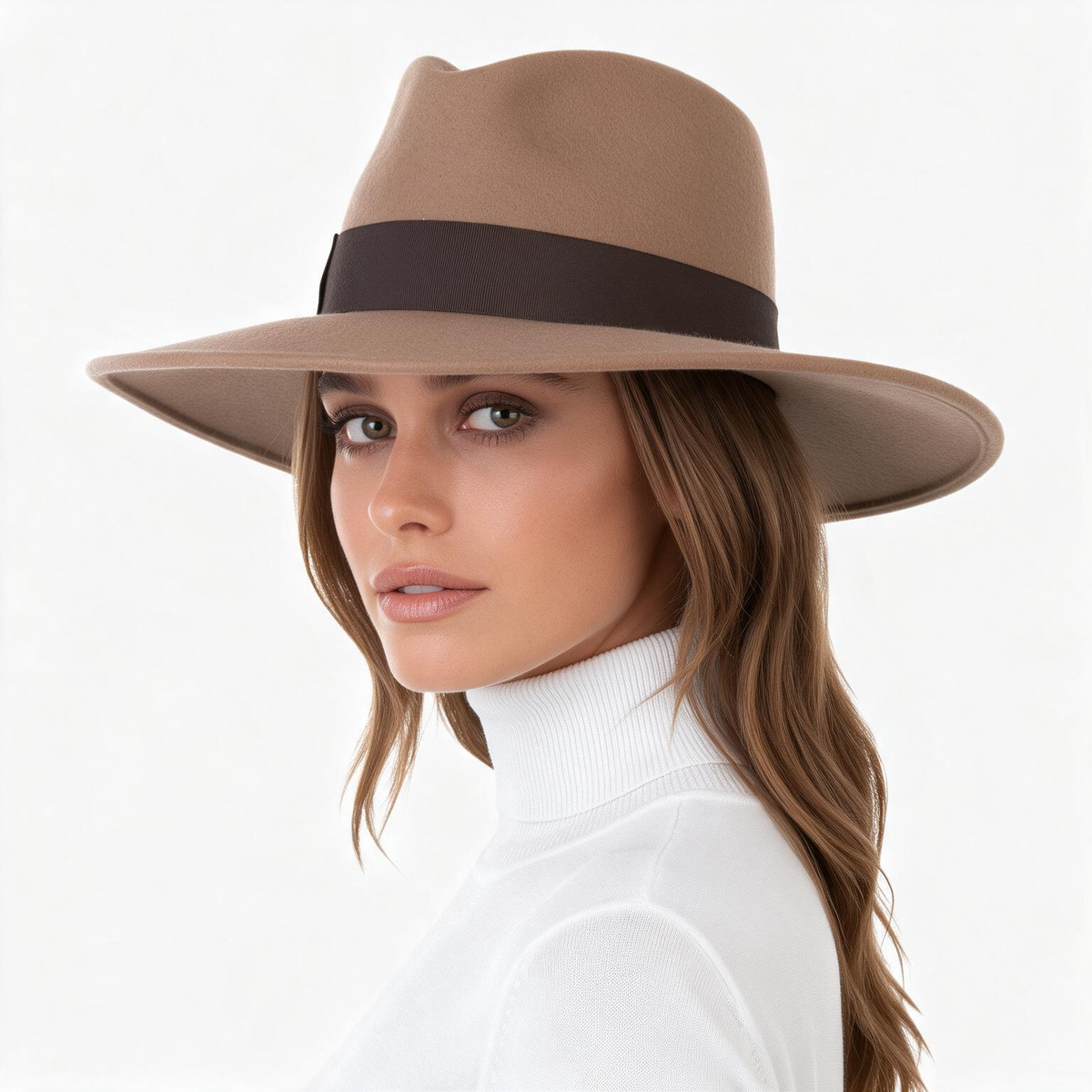 🤎 Fedora | Wool Felt | Travel | Women | Classic Wide-Brim Elegance
