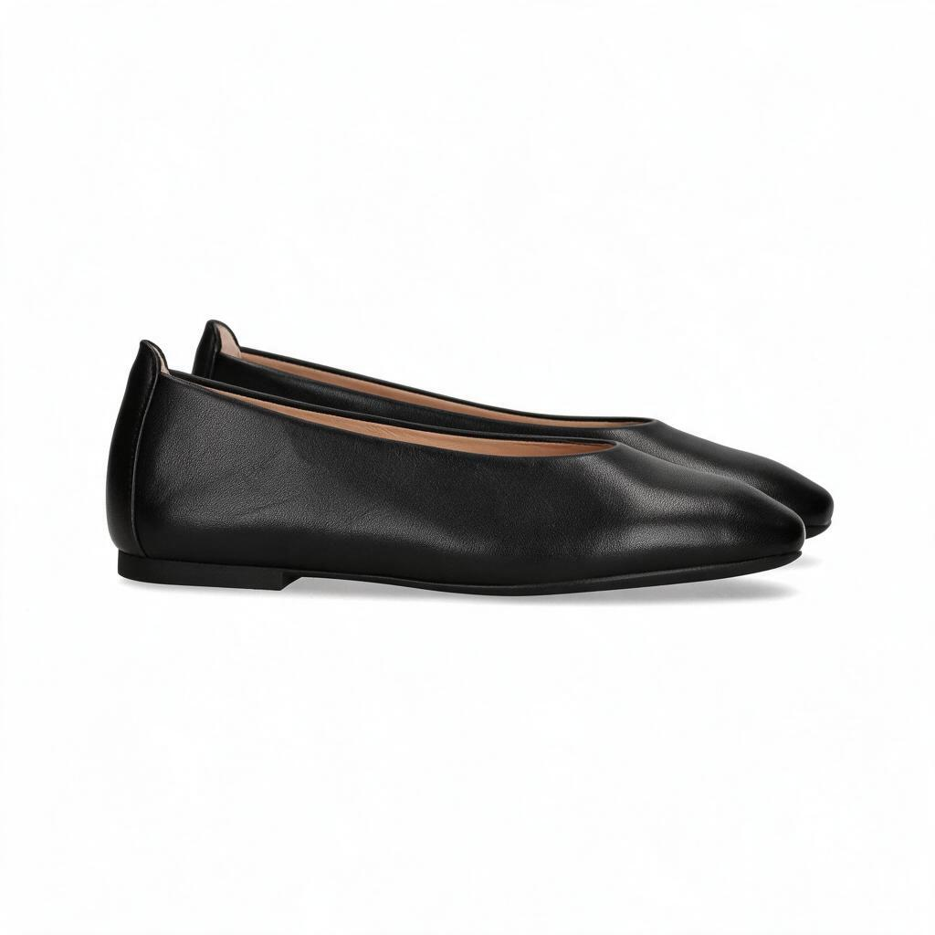 🩰 Ballet Flats | Leather-Look Office Wear | Giftable Square-Toe Style