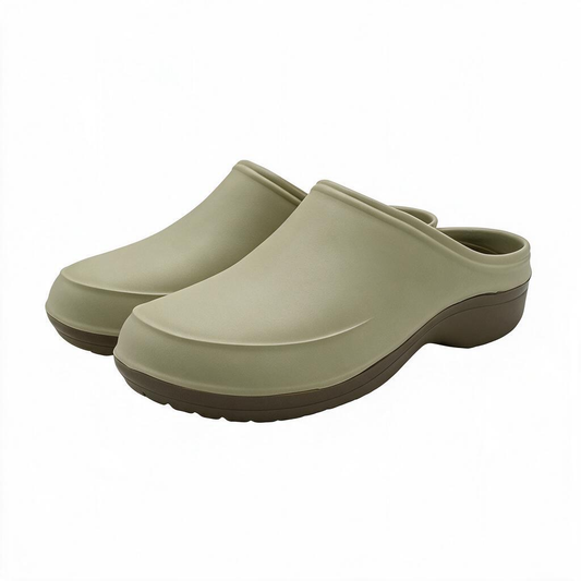 🌿 Garden Clogs | Molded Waterproof | Outdoor Gardener Gift | Olive