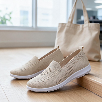 🌿 Slip-On Shoes | Breathable Knit | Everyday Comfort for Travelers